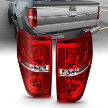 Load image into Gallery viewer, ANZO 2009-2014 Ford F-150 Euro Taillight Red/Clear (W/O Bulb) Tail Lights ANZO