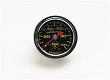 Load image into Gallery viewer, Russell Performance 100 psi fuel pressure gauge black face chrome case (Liquid-filled) Gauges Russell