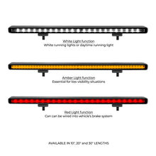Load image into Gallery viewer, Go Rhino Xplor Flash Series Sgl Multi Function LED Light Bar (Track Mount) 30in. - Blk Light Bars & Cubes Go Rhino