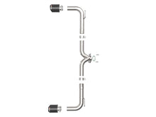 Load image into Gallery viewer, aFe Takeda 2-1/2in 304 SS Axle-Back Exhaust w/ Carbon Fiber Tips 14-18 Mazda 3 L4 2.0L/2.5L Axle Back aFe