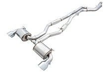Load image into Gallery viewer, AWE 2020 Toyota Supra A90 Resonated Touring Edition Exhaust - 5in Chrome Silver Tips Catback AWE Tuning