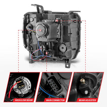 Load image into Gallery viewer, ANZO 14-15 GMC Sierra 1500/2500HD/3500HD Plank Style Projector Headlight - Chrome Housing Headlights ANZO