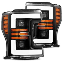 Load image into Gallery viewer, AlphaRex 17-19 Ford F-250 SD PRO-Series Proj Headlights Plank Style Black w/Activ Light/Seq Signal Headlights AlphaRex