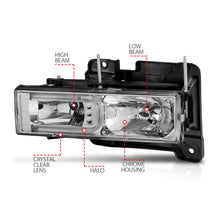 Load image into Gallery viewer, ANZO 1999-2000 Cadillac Escalade Crystal Headlights Headlights ANZO