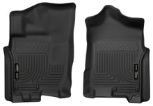 Load image into Gallery viewer, Husky Liners 17-24 Nissan Titan Crew Cab/16-24 Titan XD Crew Cab X-Act Front Floor Liner Set Black Floor Mats - Rubber Husky Liners