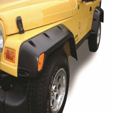 Load image into Gallery viewer, TrailFX PFFJ3001T 2 In Tire Coverage Flat Style Textured Black ABS Plastic Without LED Lights Set Default TrailFX