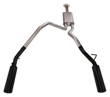 Load image into Gallery viewer, Pypes Performance Exhaust SDT23VB Ram 1500 Cat Back Exhaust System Black Pype Bomb For 19-22 Dodge Ram 1500 Split Rear Dual Exit 3 in Intermediate And 2.5” Tail Pipe 4.5 Pype Bomb Tip Muffler Incl Hardware Incl Tip Incl Pypes Exhaust Exhaust System Kit Pypes Performance Exhaust