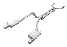 Load image into Gallery viewer, Pypes Performance Exhaust SFM68 Cat Back Exhaust System 05-10 Mustang V6 Split Rear Dual Exit 2.5 in True Dual After-Cat X/Mid Pipes/Hardware/Violator Muffler/4 in Polished Tips InclPypes Exhaust Exhaust System Kit Pypes Performance Exhaust Default Title