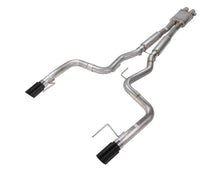 Load image into Gallery viewer, Pypes Performance Exhaust SFM80MHB Cat Back Exhaust System 15-17 Mustang GT Split Rear Dual Exit 4 in Black Tips Hardware Included H-Box Muffler Natural 409 Stainless Finish Pypes Exhaust Exhaust System Kit Pypes Performance Exhaust Default Title