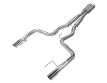 Load image into Gallery viewer, Pypes Performance Exhaust SFM80MX Cat Back Exhaust System 15-17 Mustang GT 3 in Diameter Split Rear Dual Exit 4 in Polished Tips Hardware Included X-Box Muffler Natural 304 Stainless Finish Pypes Exhaust Exhaust System Kit Pypes Performance Exhaust Default Title