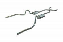 Load image into Gallery viewer, Pypes Performance Exhaust SGA12 Crossmember Back w/X-Pipe Exhaust System 70-71 GTO/68-72 442 Dual Split Rear Valance Exit 2.5 in Intermediate And Tail Pipe Hardware Incl Muffler And Tip Not Incl Pypes Exhaust Exhaust System Kit Pypes Performance Exhaust Default Title