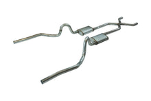 Load image into Gallery viewer, Pypes Performance Exhaust SGA12V Crossmember Back w/X-Pipe Exhaust System 70-71 GTO/68-72 442 Dual Split Rear Valance Exit 2.5 in Intermediate And Tail Pipe Violator Mufflers And Hardware Incl Tip Not Incl Pypes Exhaust Exhaust System Kit Pypes Performance Exhaust Default Title