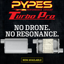 Load image into Gallery viewer, Pypes Performance Exhaust SGA40T30 Crossmember Back w/H-Pipe Exhaust System 64-72 A-Body Split Rear Dual Exit 2.5 in Intermediate And Tail Pipe 18 Inch Turbo Pro Muffler Incl Hardware Incl Tip Not Incl Pypes Exhaust Exhaust System Kit Pypes Performance Exhaust