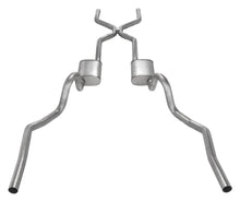 Load image into Gallery viewer, Pypes Performance Exhaust SGA40V Crossmember Back w/H-Pipe Exhaust System 64-72 A-Body Split Rear Dual Exit 2.5 in Intermediate And Tail Pipe Violator Mufflers/Hardware Incl Tip Not Incl Pypes Exhaust Exhaust System Kit Pypes Performance Exhaust Default Title