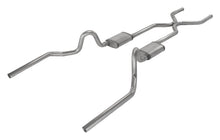 Load image into Gallery viewer, Pypes Performance Exhaust SGA43T Crossmember Back w/H-Pipe Exhaust System 64-74 GM A Body Split Rear Dual Exit 3 in Intermediate And Tail Pipe Turbo Pro Mufflers/Hardware Incl Tip Not Incl Pypes Exhaust Exhaust System Kit Pypes Performance Exhaust