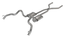 Load image into Gallery viewer, Pypes Performance Exhaust SGF43 Crossmember Back w/H-Pipe Exhaust System 70-74 F-Body Split Rear Dual Quarter Exit 3 in Intermediate And Tail Pipe Hardware Incl Muffler And Tip Not Incl Polished 304 Stainless Pypes Exhaust Exhaust System Kit Pypes Performance Exhaust Default Title