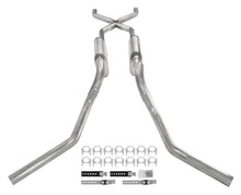 Load image into Gallery viewer, Pypes Performance Exhaust SGT75 Crossmember Back W/ X-Pipe Exhaust System 63-66 GM Truck Split Side Dual Exit 2.5 Inch Intermediate And Tailpipe Hardware Incl Muffler And Tip Not Incl Stainless Steel Pypes Exhaust Exhaust System Kit Pypes Performance Exhaust Default Title
