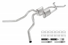 Load image into Gallery viewer, Pypes Performance Exhaust SGT75V Crossmember Back W/ X-Pipe Exhaust System 63-66 GM Truck Split Side Dual Exit 2.5 Inch Intermediate And Tailpipe Hardware Incl Violator Muffler Incl And Tip Not Incl Stainless Steel Pypes Exhaust Exhaust System Kit Pypes Performance Exhaust Default Title