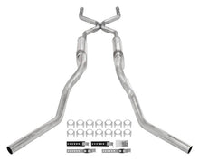 Load image into Gallery viewer, Pypes Performance Exhaust SGT76V Crossmember Back W/ H-Pipe Exhaust System 63-66 GM Truck Split Side Dual Exit 2.5 Inch Intermediate And Tailpipe Hardware Incl Violator Muffler Incl And Tip Not Incl Stainless Steel Pypes Exhaust Exhaust System Kit Pypes Performance Exhaust Default Title