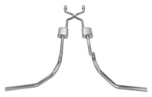 Load image into Gallery viewer, Pypes Performance Exhaust SGT978TE Crossmember Back w/H-Pipe Exhaust System 75-87 GM Split Rear Dual Exit 2.5 in Intermediate And Tail Pipe Turbo Pro Muffler/Hdw Incl Tip Not Incl Natural Finish 409 Stainless Steel Catalytic Converter Incl Pypes Exhaust Exhaust System Kit Pypes Performance Exhaust