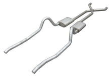 Load image into Gallery viewer, Pypes Performance Exhaust SMA10S Crossmember Back w/X-Pipe Exhaust System 67-73 Mopar A-Body Split Rear Dual Exit 2.5 in Intermediate And Tail Pipe Street Pro Mufflers/Hardware Incl Tip Not Incl Pypes Exhaust Exhaust System Kit Pypes Performance Exhaust Default Title