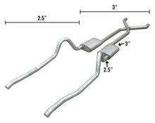 Load image into Gallery viewer, Pypes Performance Exhaust SMA30S 67-73 Mopar A-Body Hybrid 3-2.5 Inch Crossmenber Back W/ X-Pipe System Race Pro Muffler Pypes Exhaust Exhaust System Kit Pypes Performance Exhaust Default Title