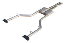 Load image into Gallery viewer, Pypes Performance Exhaust SMC21VB Cat Back Exhaust System Split Rear Dual 08-14 Challenger V8 SRT8 Exit 3 in Intermediate And Tail Pipe Violator Muffler/Hardware/Black Tips Incl Natural Finish 409 Stainless Steel Pypes Exhaust Exhaust System Kit Pypes Performance Exhaust Default Title