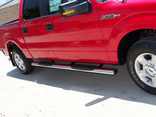 Load image into Gallery viewer, TrailFX A7013S 5 Inch Oval Straight Pol Stainless Steel Rocker Panel Mount Default TrailFX