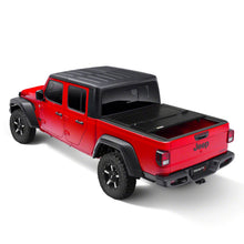 Load image into Gallery viewer, TrailFX TFX2705 Hard Tri Fold; Non-Lockable; Black; Aluminum; With Carpeted Under Panels Default TrailFX