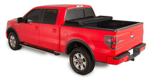 Load image into Gallery viewer, TrailFX TFX5502 Hard Tri-Fold Lock W/Tailgate Lock Black Vinyl Over Hard Board W/Alum Rails Default TrailFX Default Title