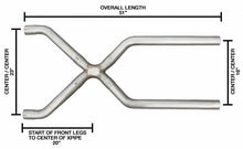 Load image into Gallery viewer, Pypes Performance Exhaust XVA14 Exhaust X-Pipe Kit Intermediate Pipe 3.5 in Crossover Hardware Incl Natural 409 Stainless Steel Pypes Exhaust Exhaust Crossover Pipe Pypes Performance Exhaust