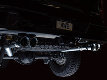 Load image into Gallery viewer, AWE Tuning 22-23 GMC Sierra 1500 AT4X 6.2L 0FG Catback Split Dual (Flat Bumper) - Chrome Silver Tips Catback AWE Tuning