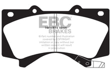 Load image into Gallery viewer, EBC 08+ Lexus LX570 5.7 Extra Duty Front Brake Pads Brake Pads - Performance EBC