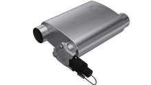 Load image into Gallery viewer, QTP 3in Weld-On 304SS Screamer Muffler w/Bolt-On QTEC Electric Cutout Muffler QTP