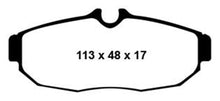 Load image into Gallery viewer, EBC 05-10 Ford Mustang 4.0 Redstuff Rear Brake Pads Brake Pads - Performance EBC