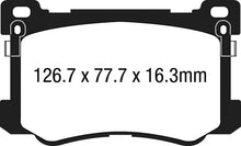 Load image into Gallery viewer, EBC 15+ Hyundai Genesis 3.8 Greenstuff Front Brake Pads Brake Pads - Performance EBC