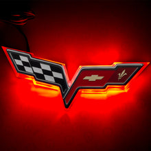 Load image into Gallery viewer, Oracle Chevrolet Corvette C6 Illuminated Emblem - Red SEE WARRANTY Light Accessories and Wiring ORACLE Lighting