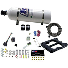 Load image into Gallery viewer, Nitrous Express Q-Jet/Holley Spread Bore Nitrous Kit (50-300HP) w/15lb Bottle Nitrous Systems Nitrous Express