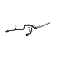 Load image into Gallery viewer, MBRP 2021+ F-150 2.7L/ 3.5L Ecoboost, 5.0L 3in Cat Back 2.5in Dual Split Rear - Black Coated Catback MBRP