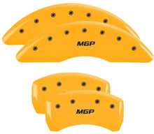 Load image into Gallery viewer, MGP 4 Caliper Covers Engraved Front & Rear MGP Yellow Finish Black Char 2019 Volkswagen Atlas Caliper Covers MGP
