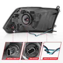 Load image into Gallery viewer, ANZO 2009-2018 Dodge Ram 1500/ 2500/ 3500 Crystal Headlights w/ Light Bar Chrome Housing Headlights ANZO