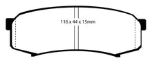 Load image into Gallery viewer, EBC 10+ Lexus GX460 4.6 Yellowstuff Rear Brake Pads Brake Pads - Performance EBC