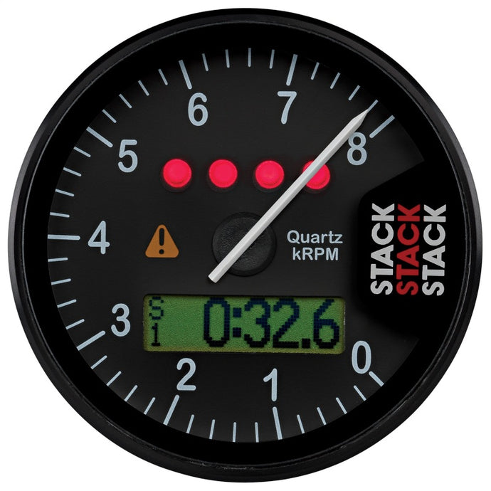 Autometer Stack Display Tachometer 0-8K RPM - Black Gauges AutoMeter   