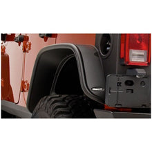 Load image into Gallery viewer, Bushwacker 07-18 Jeep Wrangler Unlimited Flat Style Flares 2pc 4-Door Sport Utility Only - Black Fender Flares Bushwacker