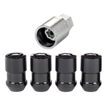 Load image into Gallery viewer, McGard Wheel Lock Nut Set - 4pk. (Cone Seat) M12X1.5 / 19mm & 21mm Dual Hex / 1.46in. Length - Black Lug Nuts McGard