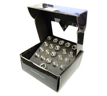 Load image into Gallery viewer, NRG 200 Series M12 X 1.5 Titanium Lug Nut Set - 21 Pc w/Lock Key Socket - Silver Lug Nuts NRG