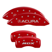 Load image into Gallery viewer, MGP 4 Caliper Covers Engraved Front & Rear i-Vtec Red finish silver ch Caliper Covers MGP