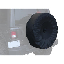 Load image into Gallery viewer, Rampage 2018-2019 Jeep Wrangler(JL) Sport 2-Door Tire Cover w/Cam Slot 33in -35in - Black Car Covers Rampage