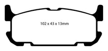 Load image into Gallery viewer, EBC 04-05 Mazda Miata MX5 1.8 (Sports Suspension) Yellowstuff Rear Brake Pads Brake Pads - Performance EBC