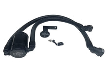 Load image into Gallery viewer, J&L 11-17 Ford F-150 5.0L / 11-14 Ford F-150 6.2L Driver Side Oil Separator 3.0- Black Anodized Oil Separators J&L